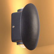 Black Ellipse Up Down Decorative Outdoor Modern LED Wall Light 1
