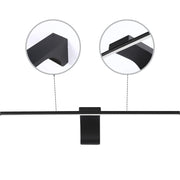 Aplique de Pared Lineal LED Negro IP20