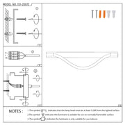 Close shot of the Bronze LED Wall Light 39296 3000K(TEKLED)-151-20072-151-20072