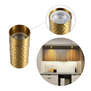 Downlight Chevron GU10 – Cilindro empotrado de 122 mm, regulable, máximo 50W