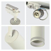 Primer plano del Foco de Riel Circular Glow GU10-173-03004