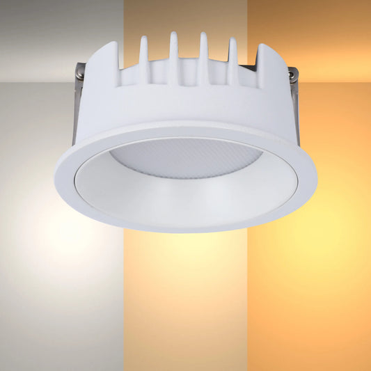 Downlight LED Empotrado Circular - Negro y Blanco - Varios Tamaños