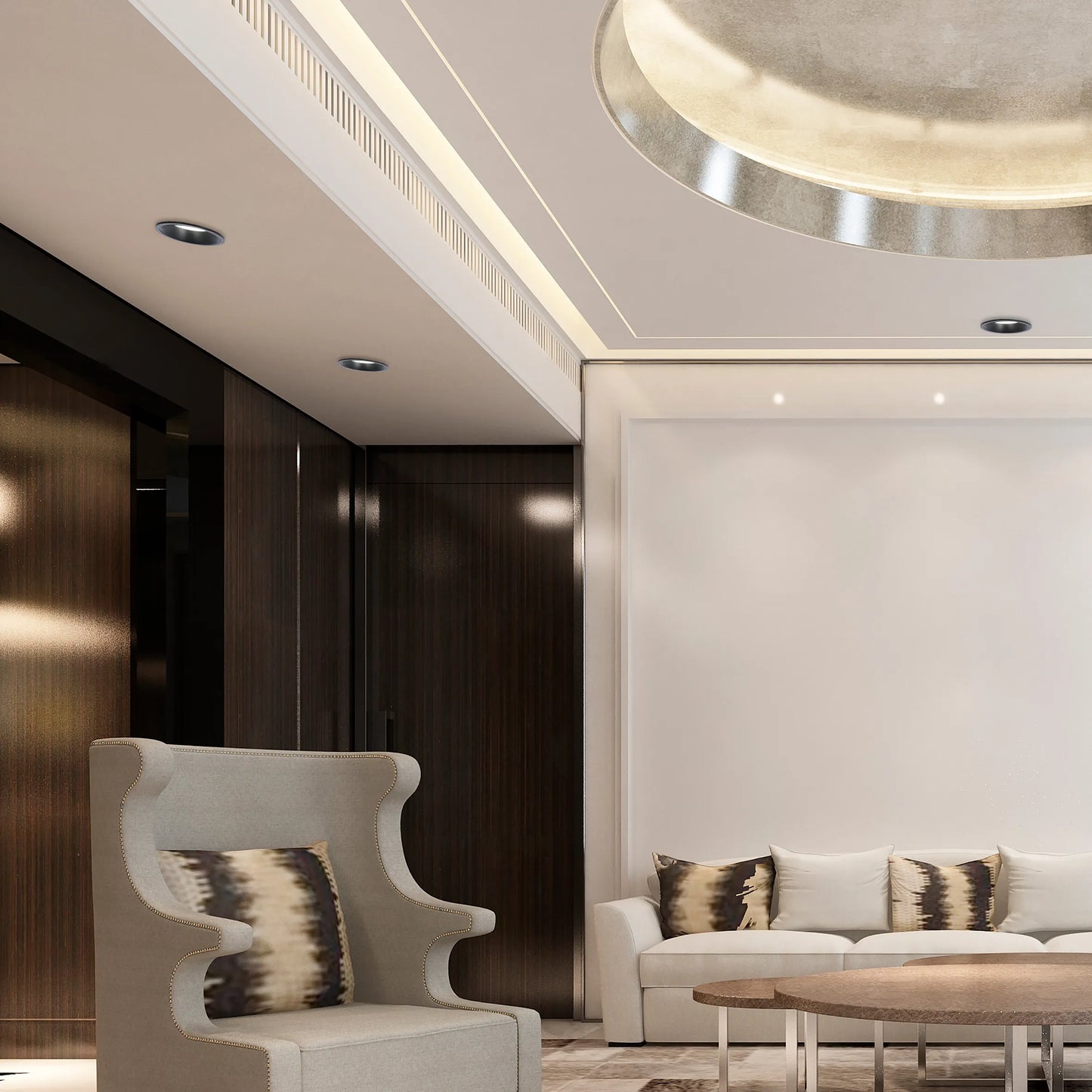 Downlight LED Empotrado Circular - Negro y Blanco - Varios Tamaños