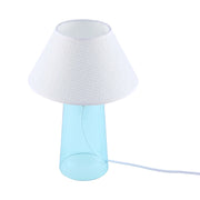 Lámpara de mesa cónica con pantalla de tela - Casquillo E27, regulable, diámetro de 245 mm