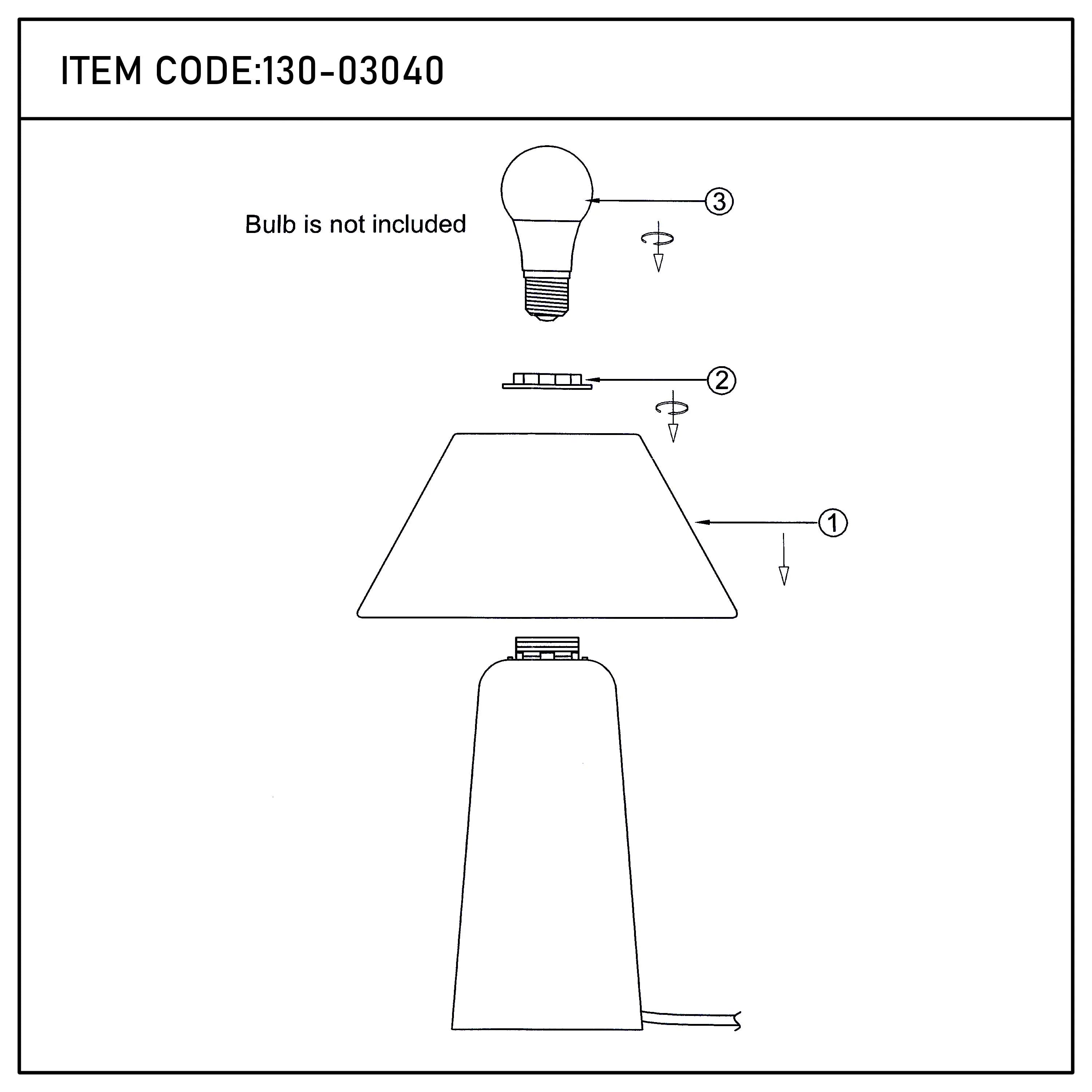 Lámpara de mesa cónica con pantalla de tela - Casquillo E27, regulable, diámetro de 245 mm