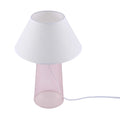 Lámpara de mesa cónica con pantalla de tela - Casquillo E27, regulable, diámetro de 245 mm