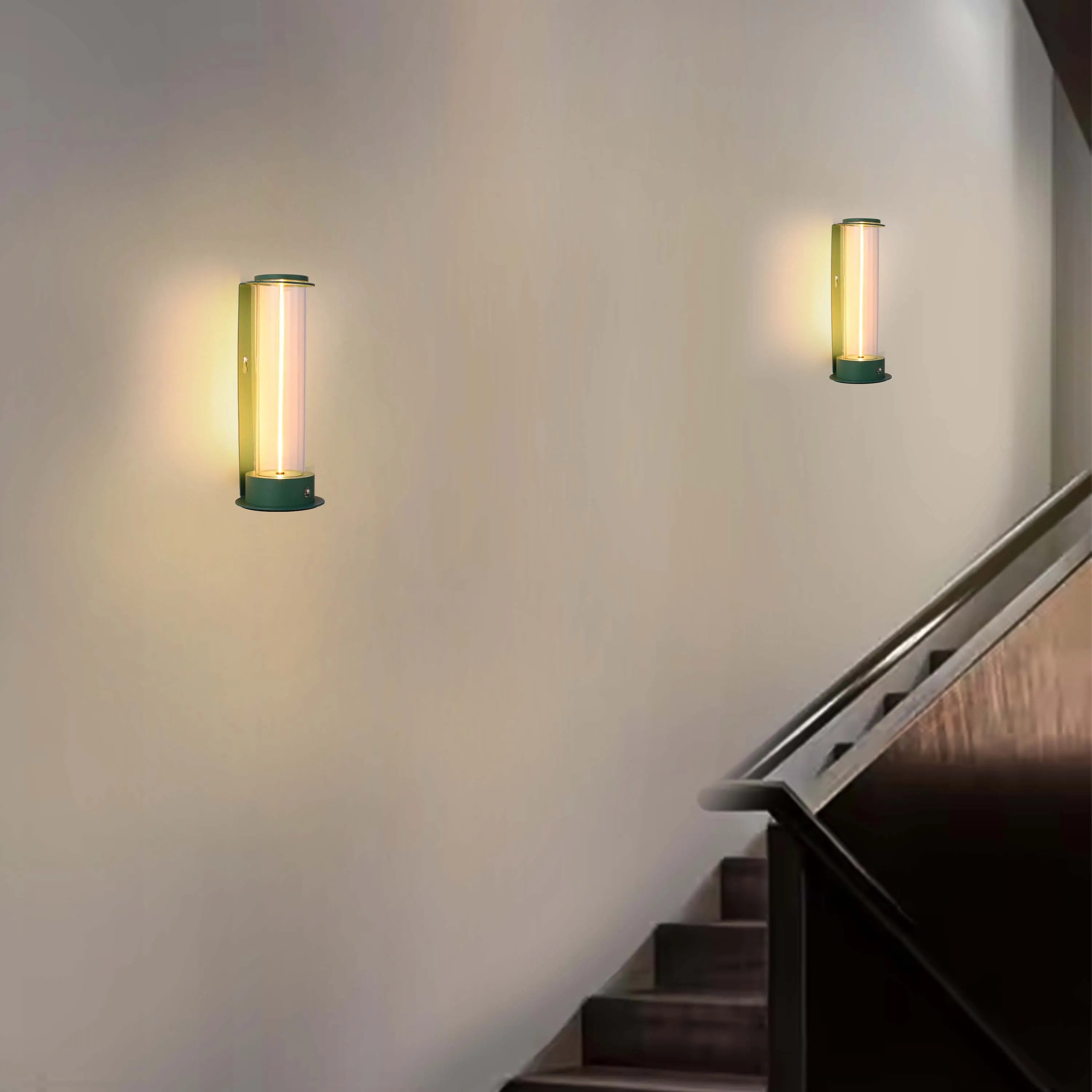 Lámpara de mesa LED inalámbrica con atenuación táctil - Blanco cálido 2600K, recargable, aluminio y vidrio