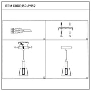 Lámpara LED Lampara Colgante J wattsD0344-1B Burgundy 3 watts 3000K