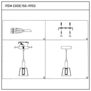Lámpara LED Lampara Colgante J wattsD0344-1B Green 3 watts 3000K