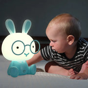Lámpara Nocturna TEKLED Cuddle Critters Lámpara LED de Noche para Dormir-Conejo-130-03780