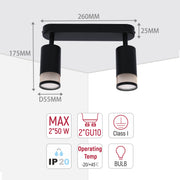 Colección de luces con diseño cilíndrico de malla