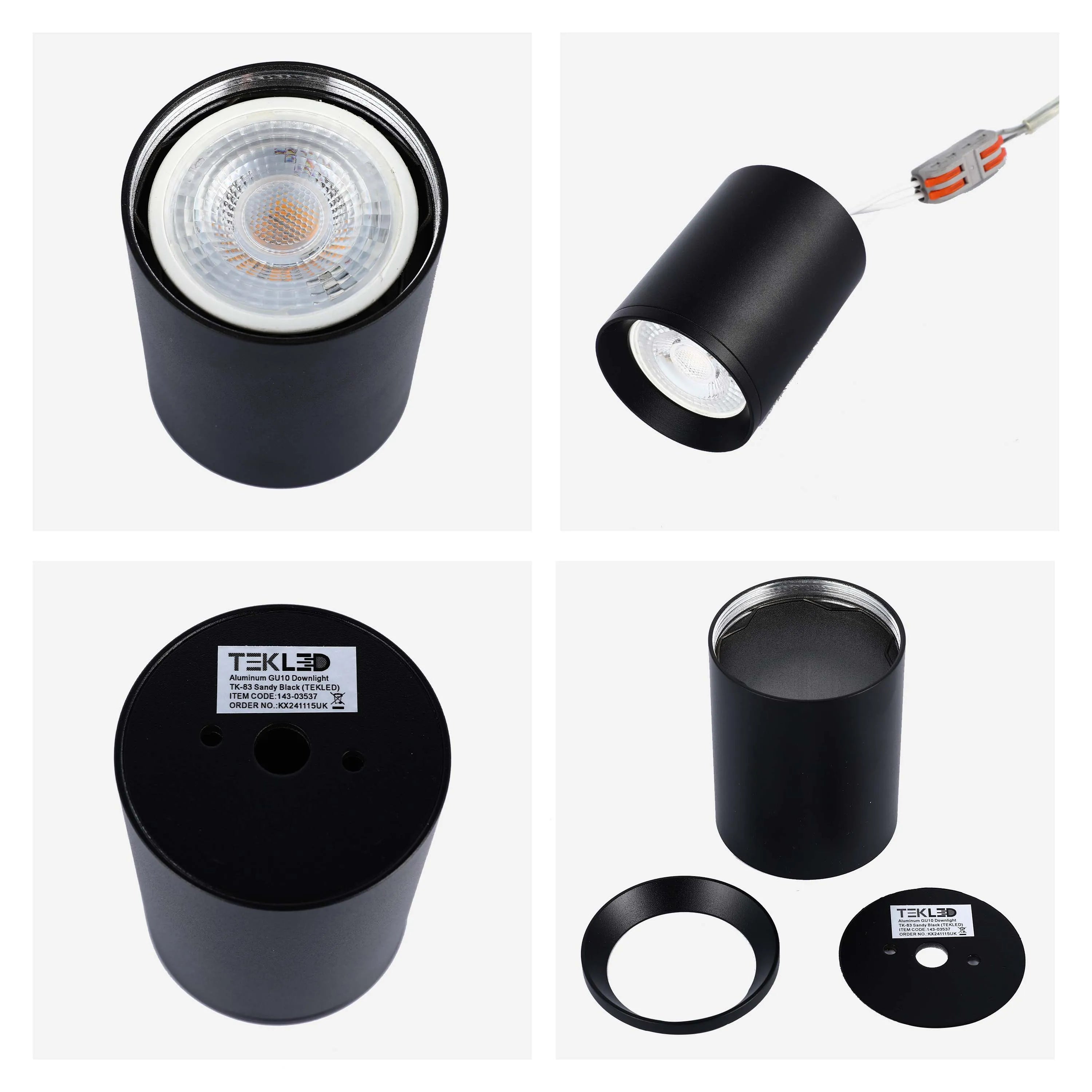 Downlight empotrado cilíndrico GU10