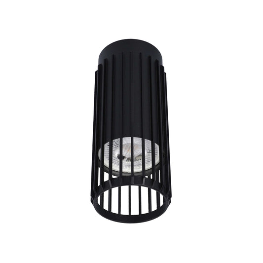 Lámparas colgantes y de superficie cilíndricas con listones