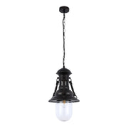 Lámpara Colgante Vintage Industrial con Cúpula Negra E27