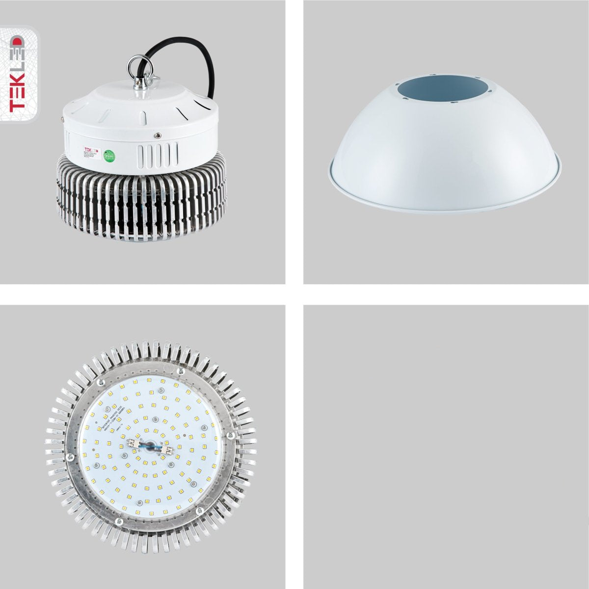Detailed shots of LED Radiator Highbay 100W Cool White 6000K IP20 | TEKLED 230-03560