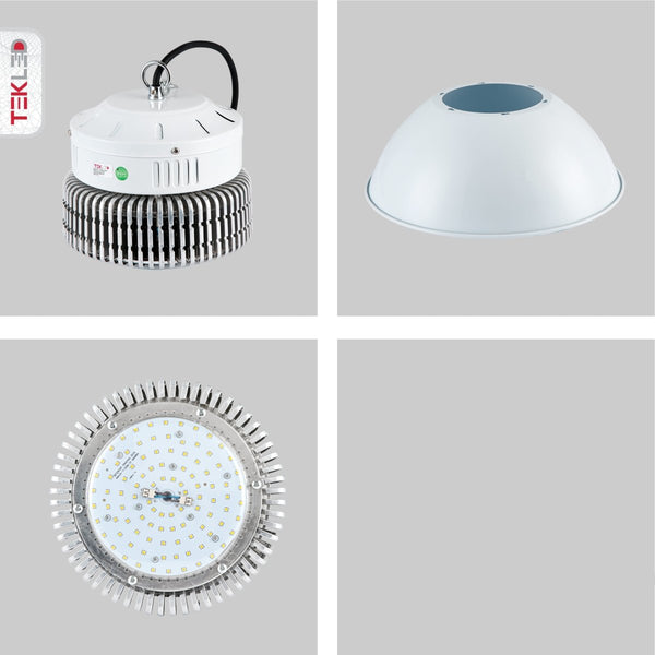 Detailed shots of LED Radiator Highbay 100W Cool White 6000K IP20 | TEKLED 230-03560
