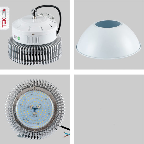 Detailed shots of LED Radiator Highbay 150W Cool White 6000K IP20 | TEKLED 230-03565