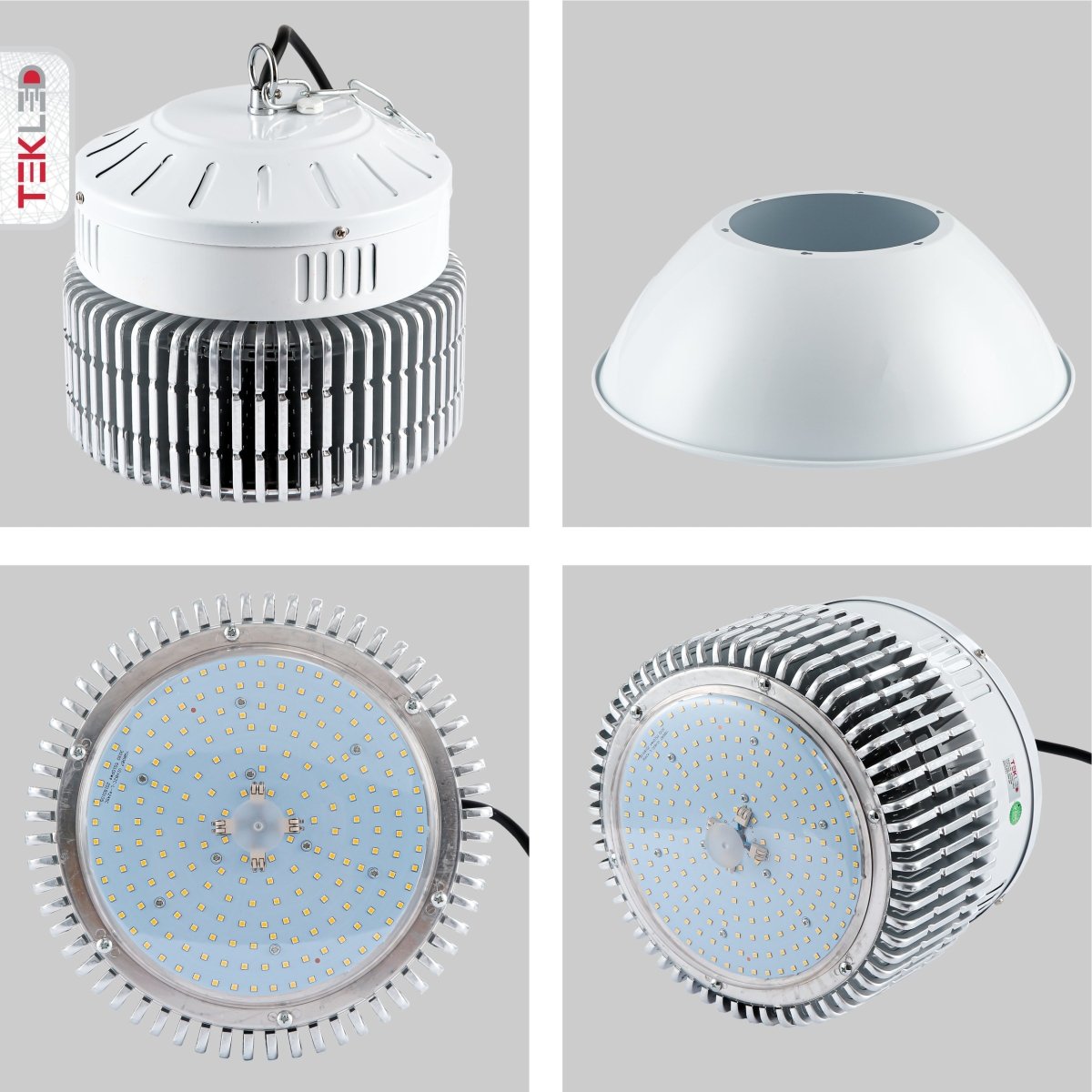 Detailed shots of LED Radiator Highbay 200W Cool White 6000K IP20 | TEKLED 230-03570