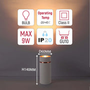 Luz empotrada de techo con patrón de diamante