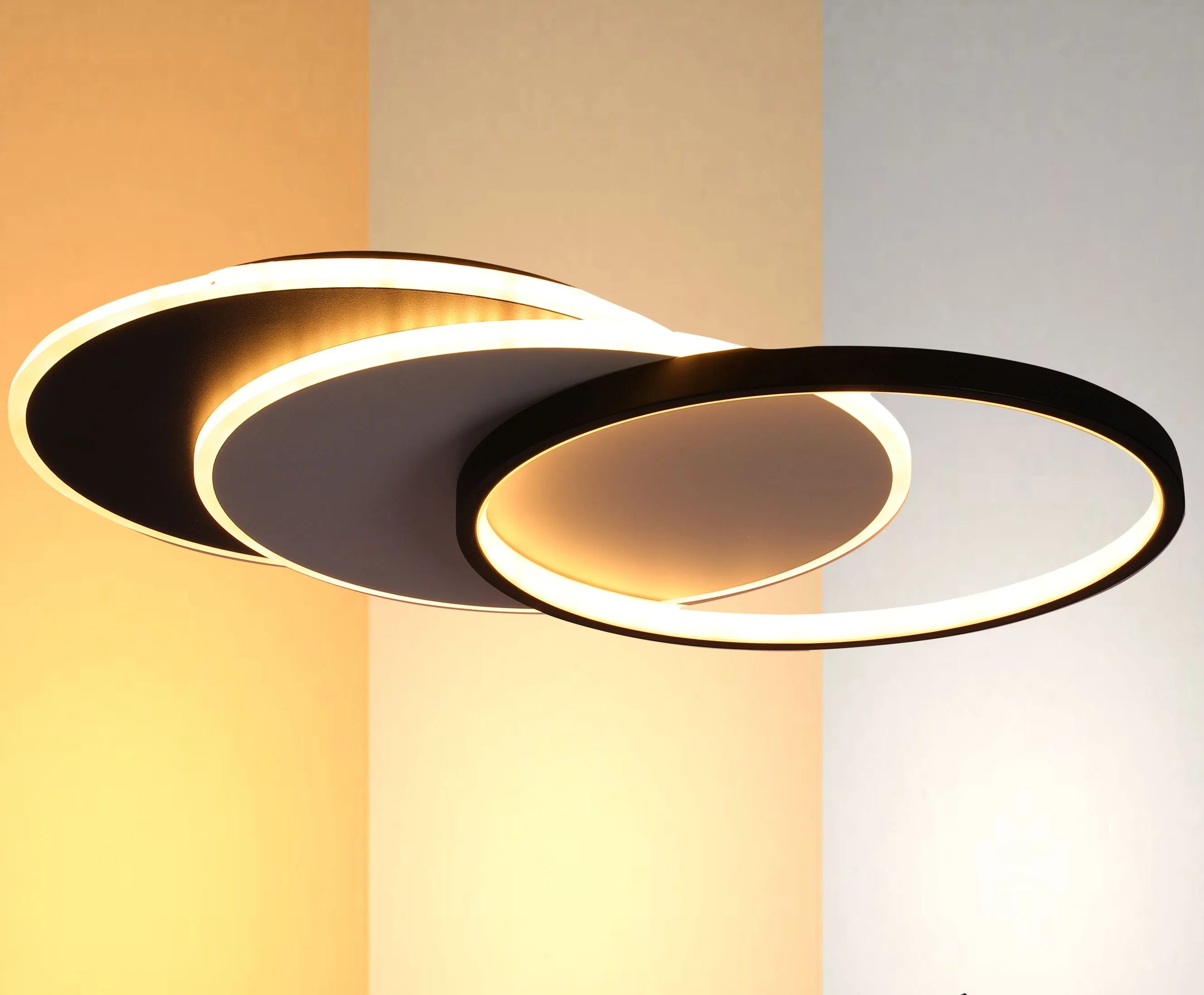 Lámpara de Techo LED con Bandejas Superpuestas, CCT