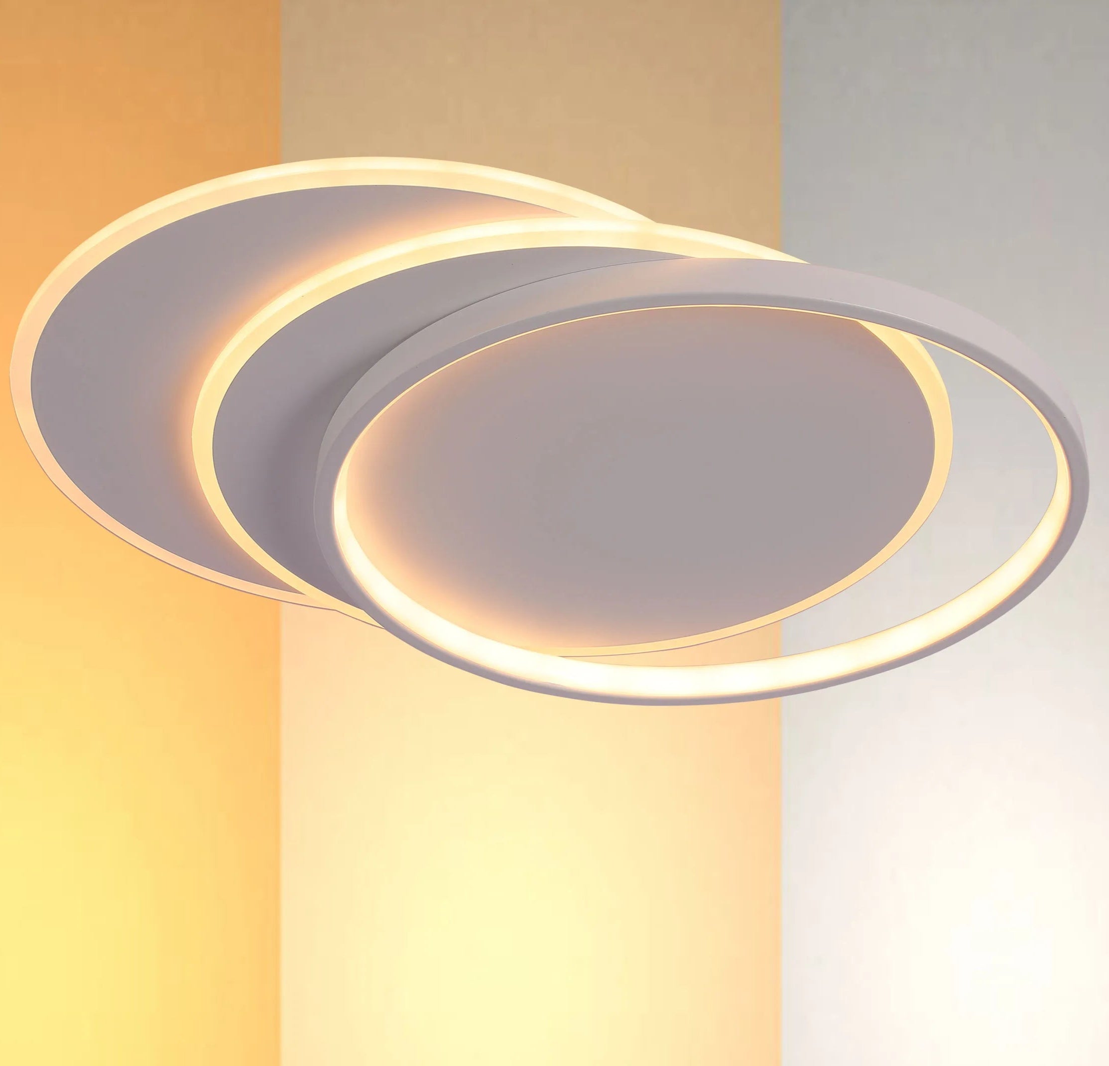 Lámpara de Techo LED con Bandejas Superpuestas, CCT