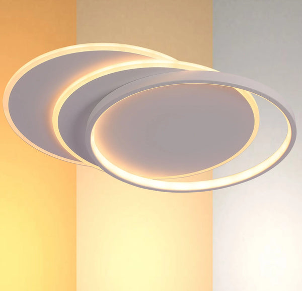 Lámpara de Techo LED con Bandejas Superpuestas, CCT