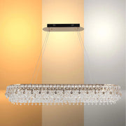 Crystal Gold Ceiling Lampara decorativa, Modelo Light Q89109 85 watts 3 Colour  L 1200mm