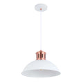 Lámpara colgante tipo cúpula con acabado en cobre - Casquillo E27, regulable, 370 mm de diámetro