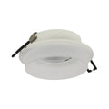 Imagen del foco empotrado de aluminio con difusor opalino, ideal para iluminar cocinas modernas con estilo contemporáneo.
