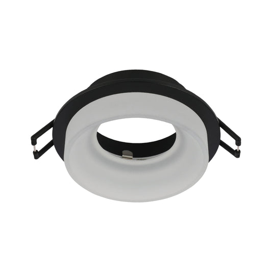 Luz empotrada fija GU10 de aluminio, ideal para oficinas modernas, proporcionando iluminación suave y uniforme con diseño elegante.