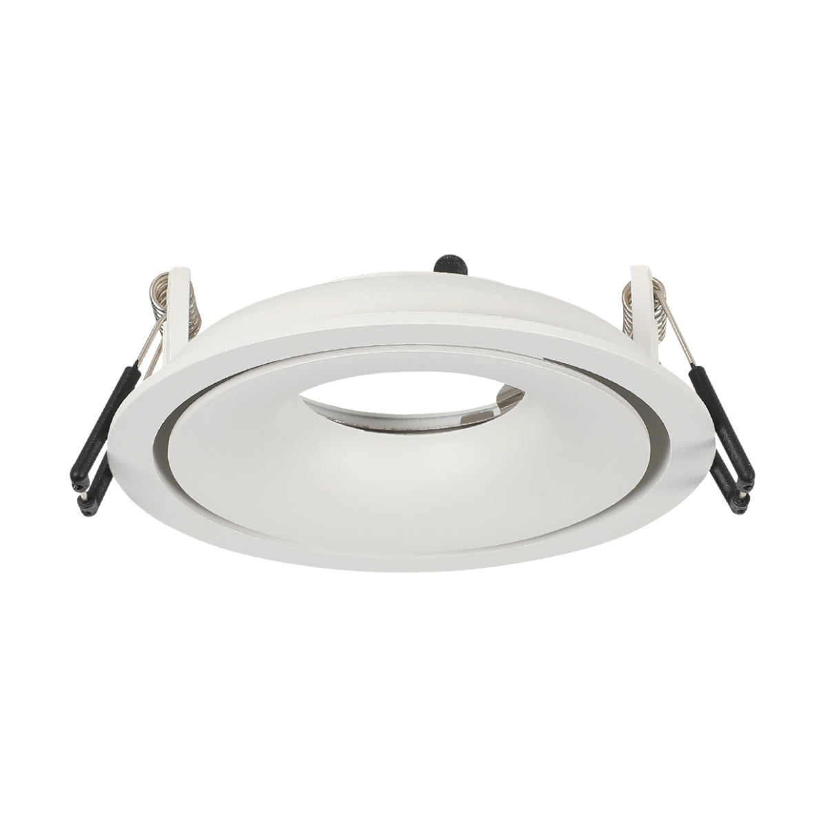 Imagen de un downlight empotrable con diseño de doble bisel, ideal para salones modernos con iluminación cativa.