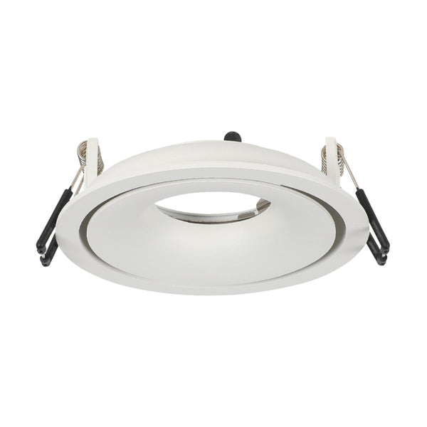 Imagen de un downlight empotrable con diseño de doble bisel, ideal para salones modernos con iluminación cativa.