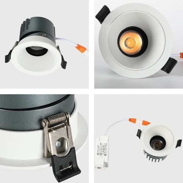 Imagen principal de un downlight LED COB ajustable de 10W, ideal para oficinas con estilo minimalista y contemporáneo.