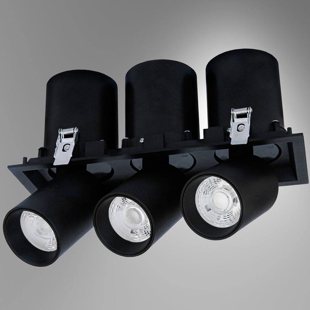 Imagen principal de un downlight LED telescópico ajustable para interiores, ideal para oficinas con estilo moderno y funcional.