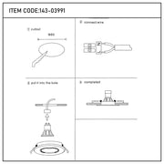 Manual de usuario para el Downlight Empotrado Fijo Eclipse GU10-143-03991