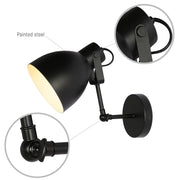 Lámpara de pared regulable estilo nórdico, ideal para espacios contemporáneos y oficinas modernas.