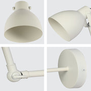 Lámpara de pared ajustable estilo nórdico, ideal para iluminación focal en espacios modernos y minimalistas.