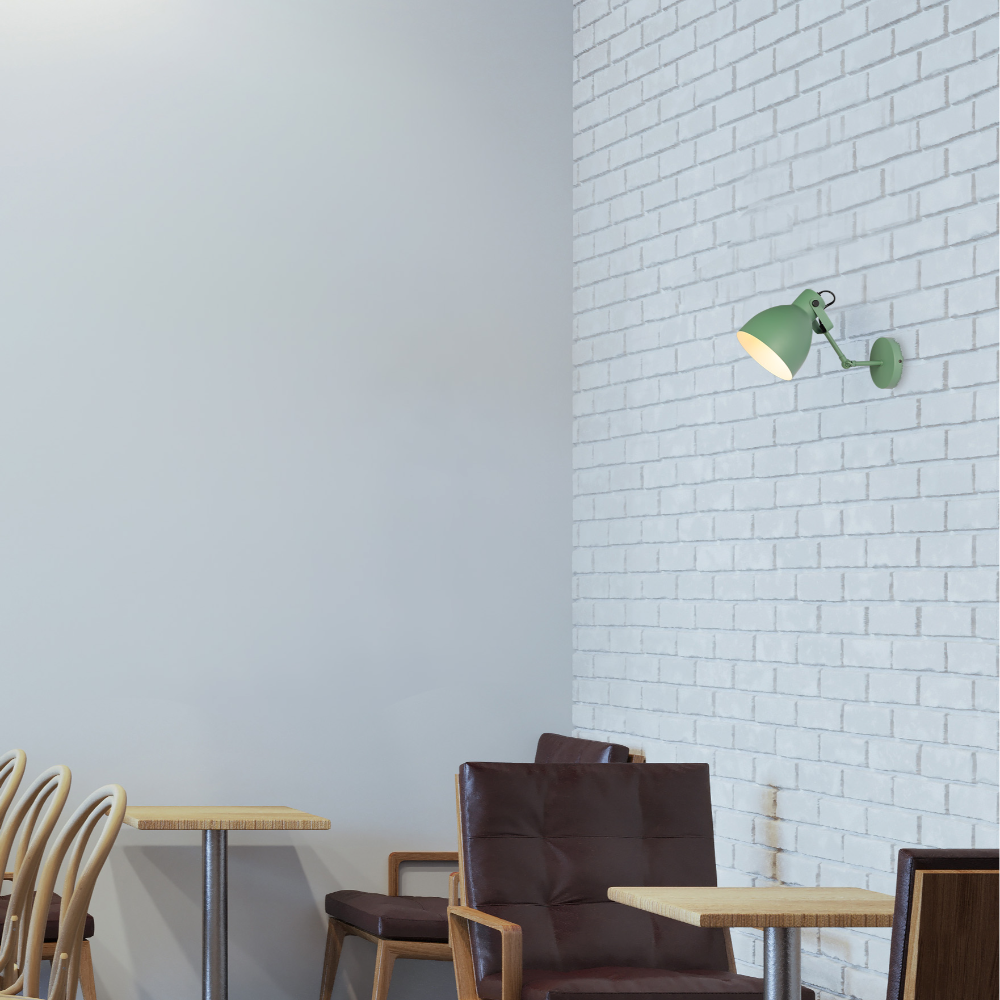 Luz de pared ajustable nórdica, ideal para interiores modernos, perfecta para salones o oficinas con estilo minimalista.