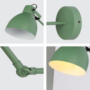 Luz de pared nórdica ajustable, ideal para oficinas modernas, combinando diseño minimalista con función práctica.