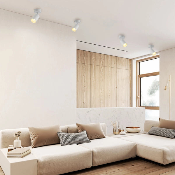 More interior usage of 1 Way Cylinder Spotlight with GU10 Fitting White | TEKLED 172-03056