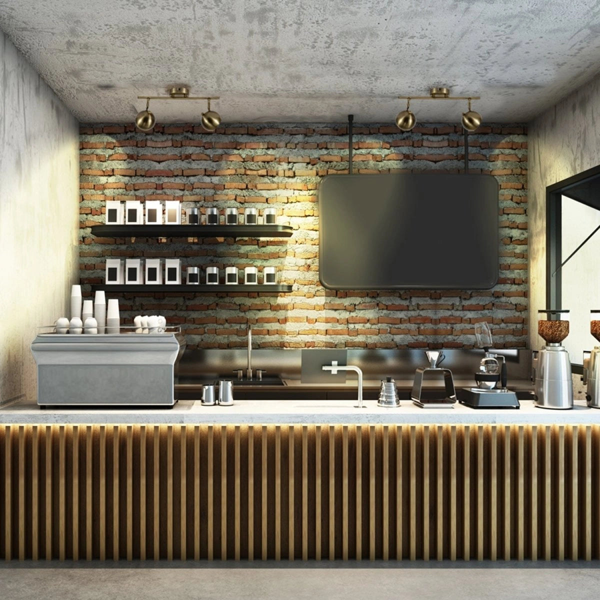 More interior usage of 2 Way Sphere Rod Spotlight with GU10 Fitting Antique Brass | TEKLED 172-03120