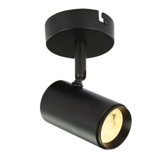 Main image of 1 Way Virmo Spotlight with GU10 Fitting Black | TEKLED 172-03064