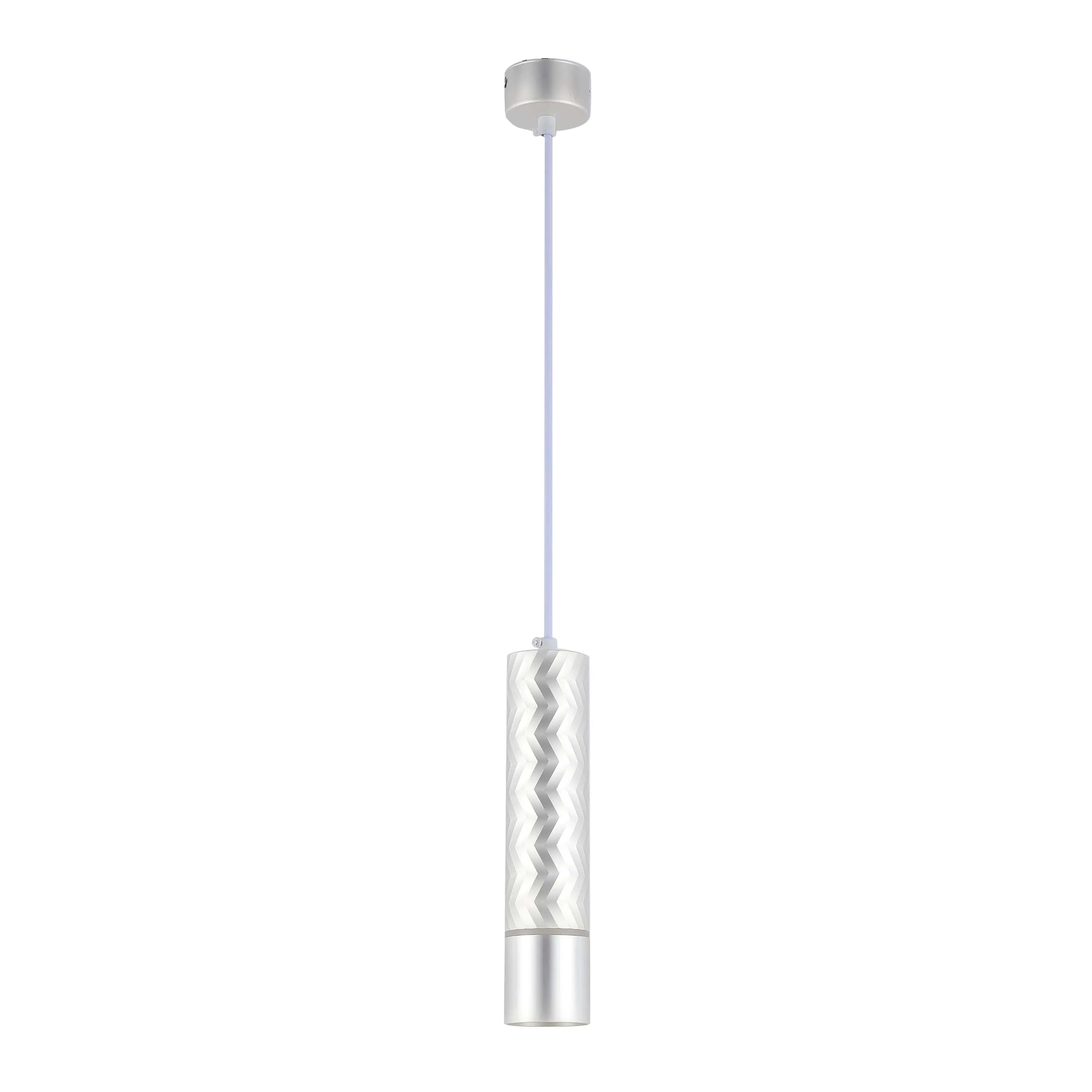 Lámpara colgante con textura geométrica - Portalámparas GU10, regulable, altura 240 mm