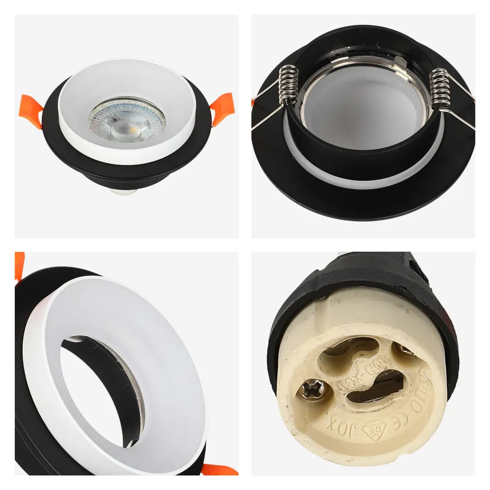 Detalles del Downlight Empotrado Fijo con Protector de Deslumbramiento GU10-143-03430