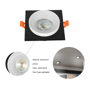 Plano cercano del Downlight GU10 Empotrado Fijo con Protector de Deslumbramiento-143-03432