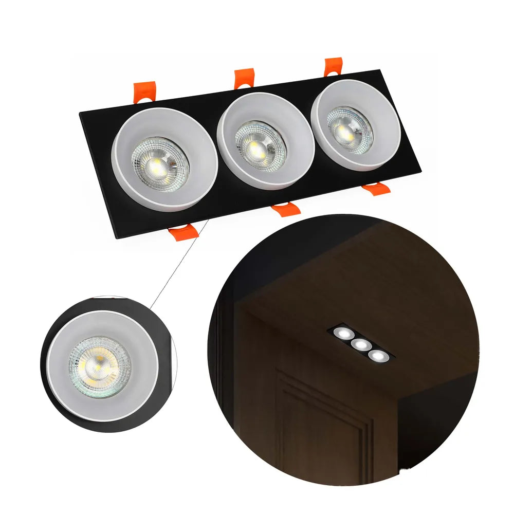 Toma de cerca del Downlight GU10 Empotrado Fijo con Protector de Deslumbramiento-143-03436