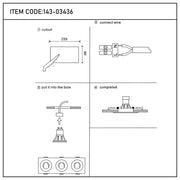 Manual del usuario para Downlight Empotrado Fijo Glare Guard GU10-143-03436