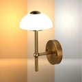 Lámpara de pared de cristal en forma de hongo – LED integrado de 5W, con interruptor para 3 temperaturas de color (3CCT)