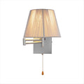 Main image of Metal Swing Arm  Frustum Wall Light with E27 Fitting Silvery chrome