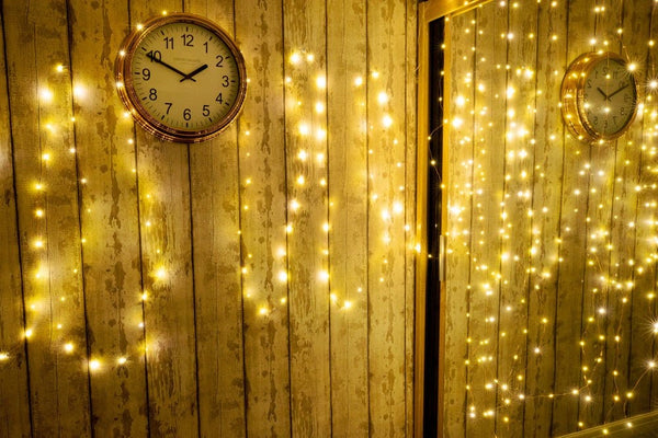 Indoor decoration using Serpens Solar 2 Sets Micro-LED String 120 LEDs 14m Warm White LED String Fairy Light